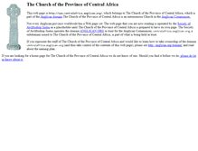 Tablet Screenshot of centralafrica.anglican.org