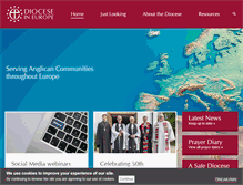 Tablet Screenshot of europe.anglican.org