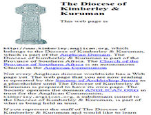 Tablet Screenshot of kimberley.anglican.org