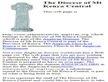 Tablet Screenshot of mtkenyacentral.anglican.org