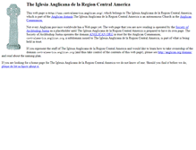 Tablet Screenshot of centralamerica.anglican.org