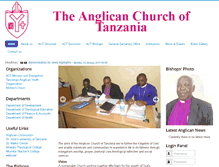 Tablet Screenshot of anglican.or.tz