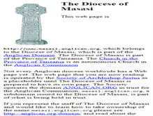 Tablet Screenshot of masasi.anglican.org