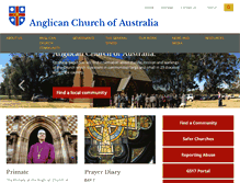 Tablet Screenshot of anglican.org.au