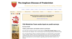 Desktop Screenshot of fredericton.anglican.org
