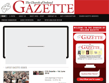 Tablet Screenshot of gazette.ireland.anglican.org